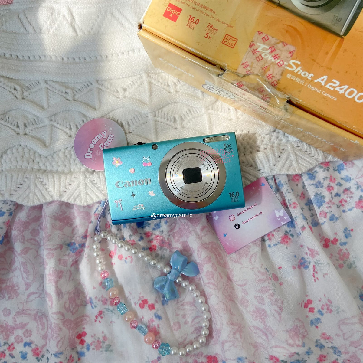 Canon Powershot A2400 IS Soft Blue with Original Box | Digital Camera CCD Digicam