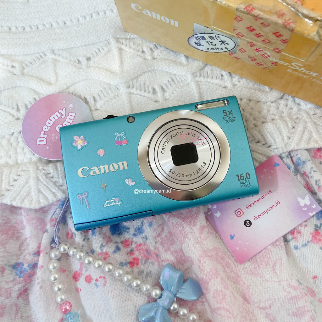 Canon Powershot A2400 IS Soft Blue with Original Box | Digital Camera CCD Digicam