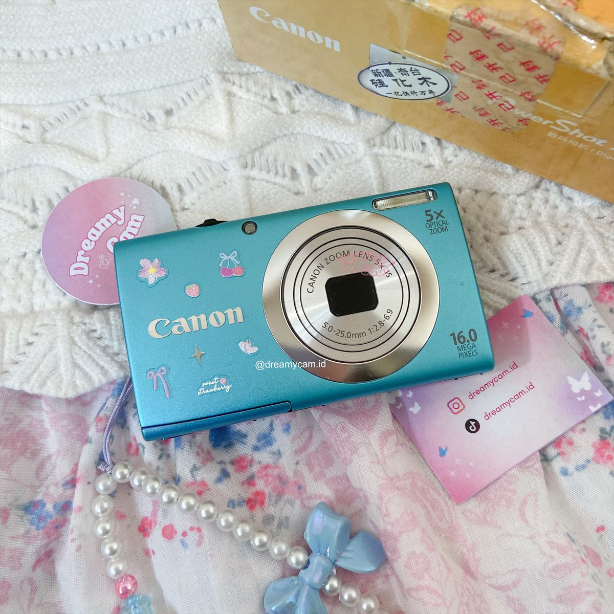 Canon Powershot A2400 IS Soft Blue with Original Box | Digital Camera CCD Digicam