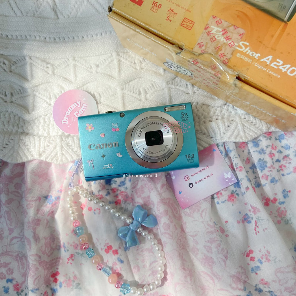 Canon Powershot A2400 IS Soft Blue with Original Box | Digital Camera CCD Digicam