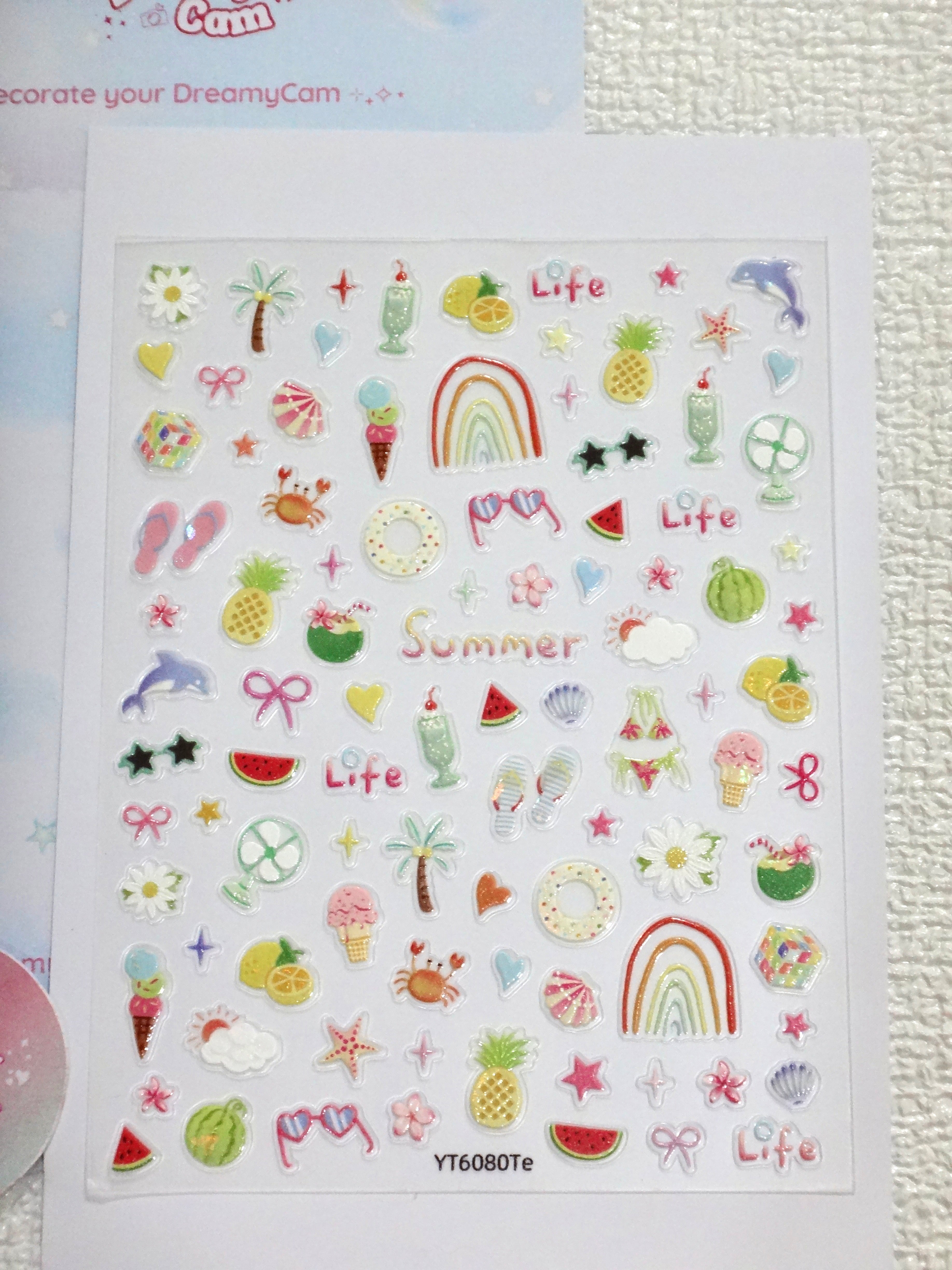 5D Digital Camera Stickers - Fun Theme