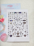 5D Digital Camera Stickers - Bow & Hearts