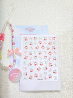 5D Digital Camera Stickers - Bow & Hearts