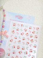 5D Digital Camera Stickers - Bow & Hearts