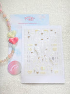 5D Digital Camera Stickers - Bow & Hearts