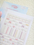 5D Digital Camera Stickers - Bow & Hearts