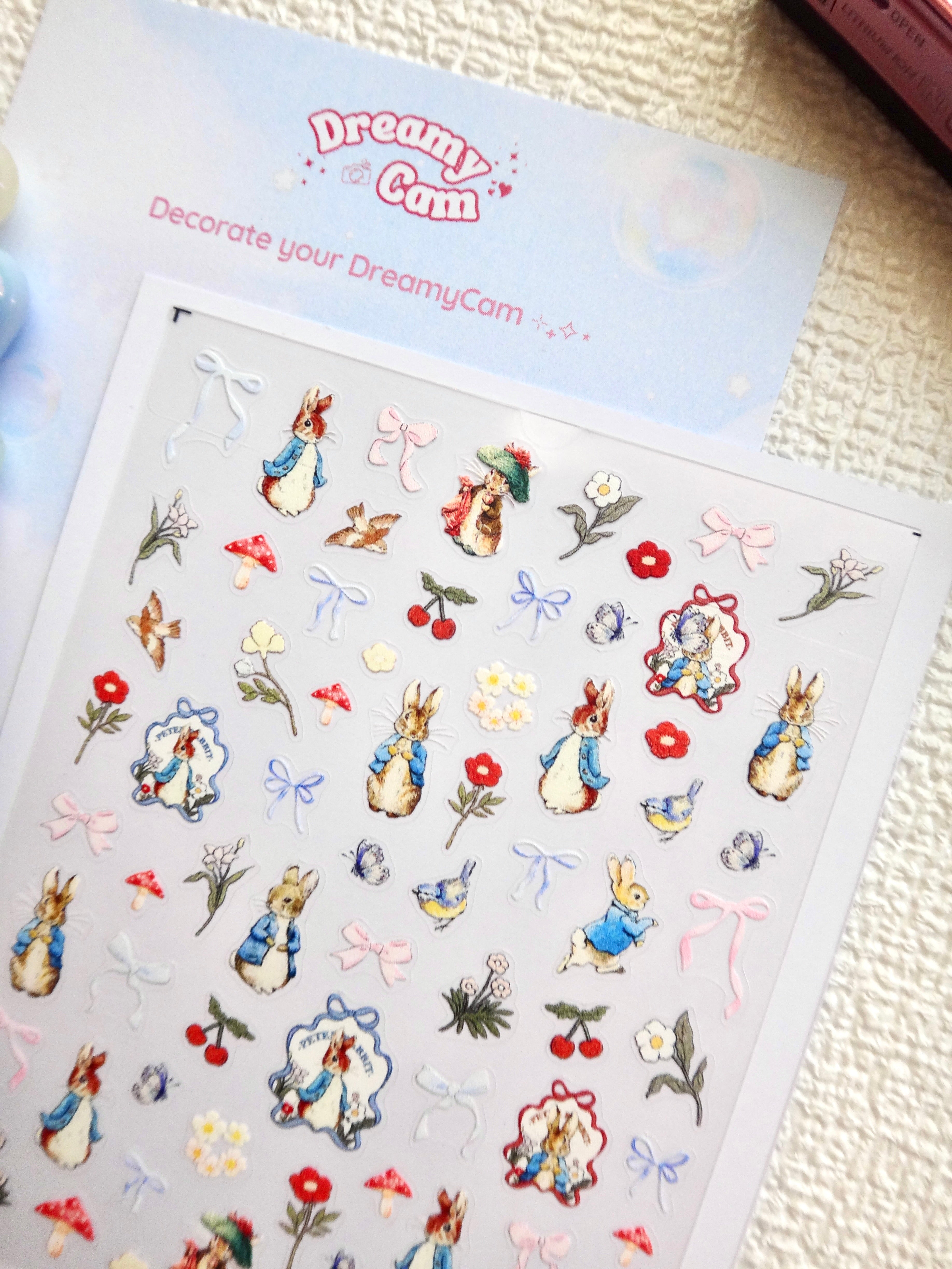 5D Camera Stickers – Animal - Peter Rabbit Bow