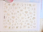5D Camera Stickers – Bow & Hearts - Coquette Soft Pink