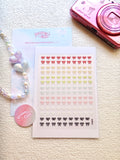 5D Digicam Stickers | Y2K Aesthetic Camera Stickers | Bow & Hearts - Multicolor Bow