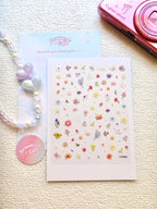 5D Digicam Stickers | Y2K Aesthetic Camera Stickers | Floral - Multicolor Floral