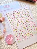 5D Camera Stickers – Floral - Pink Springs