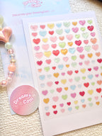 5D Camera Stickers – Bow & Hearts - Jelly Hearts