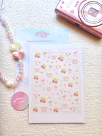 5D Camera Stickers – Bow & Hearts - Cherry Pink Bow