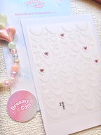 5D Camera Stickers – Ornaments - Lace White