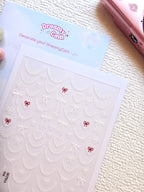 5D Camera Stickers – Ornaments - Lace White