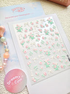 5D Camera Stickers – Floral - Soft Pink Floral