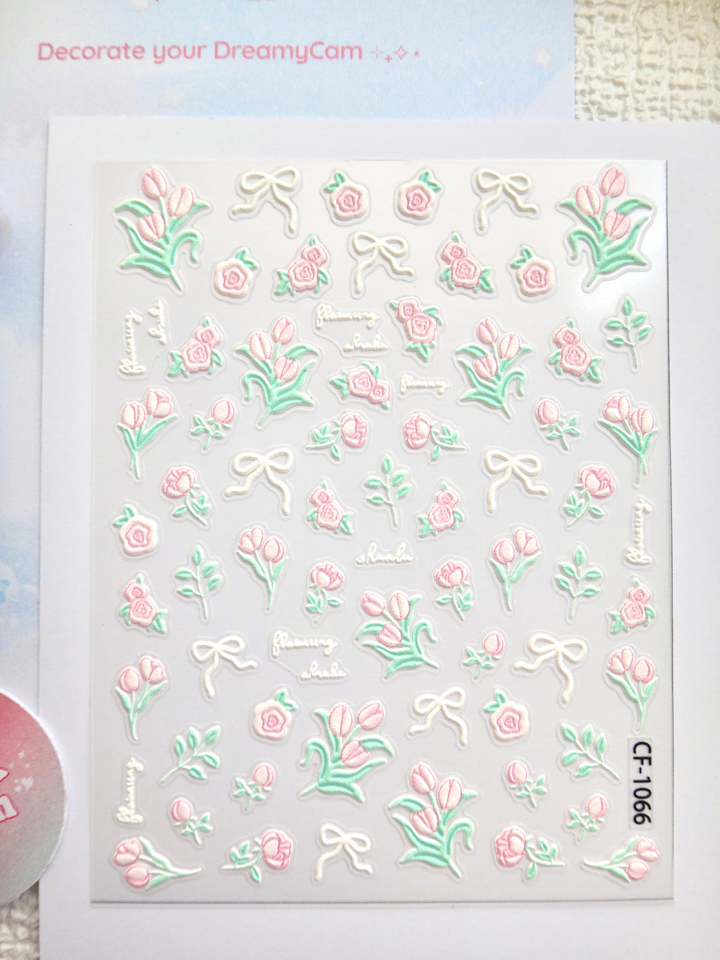 5D Camera Stickers – Floral - Soft Pink Floral