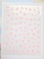 5D Camera Stickers – Bow & Hearts - Sparkle Small Pink Bow
