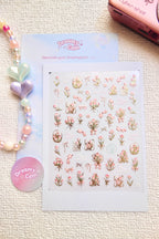 5D Camera Stickers – Floral - Gold List Floral