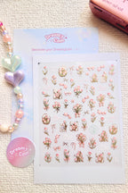 5D Camera Stickers – Floral - Gold List Floral