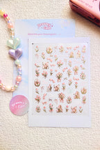 5D Camera Stickers – Floral - Gold List Floral