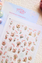 5D Camera Stickers – Floral - Gold List Floral