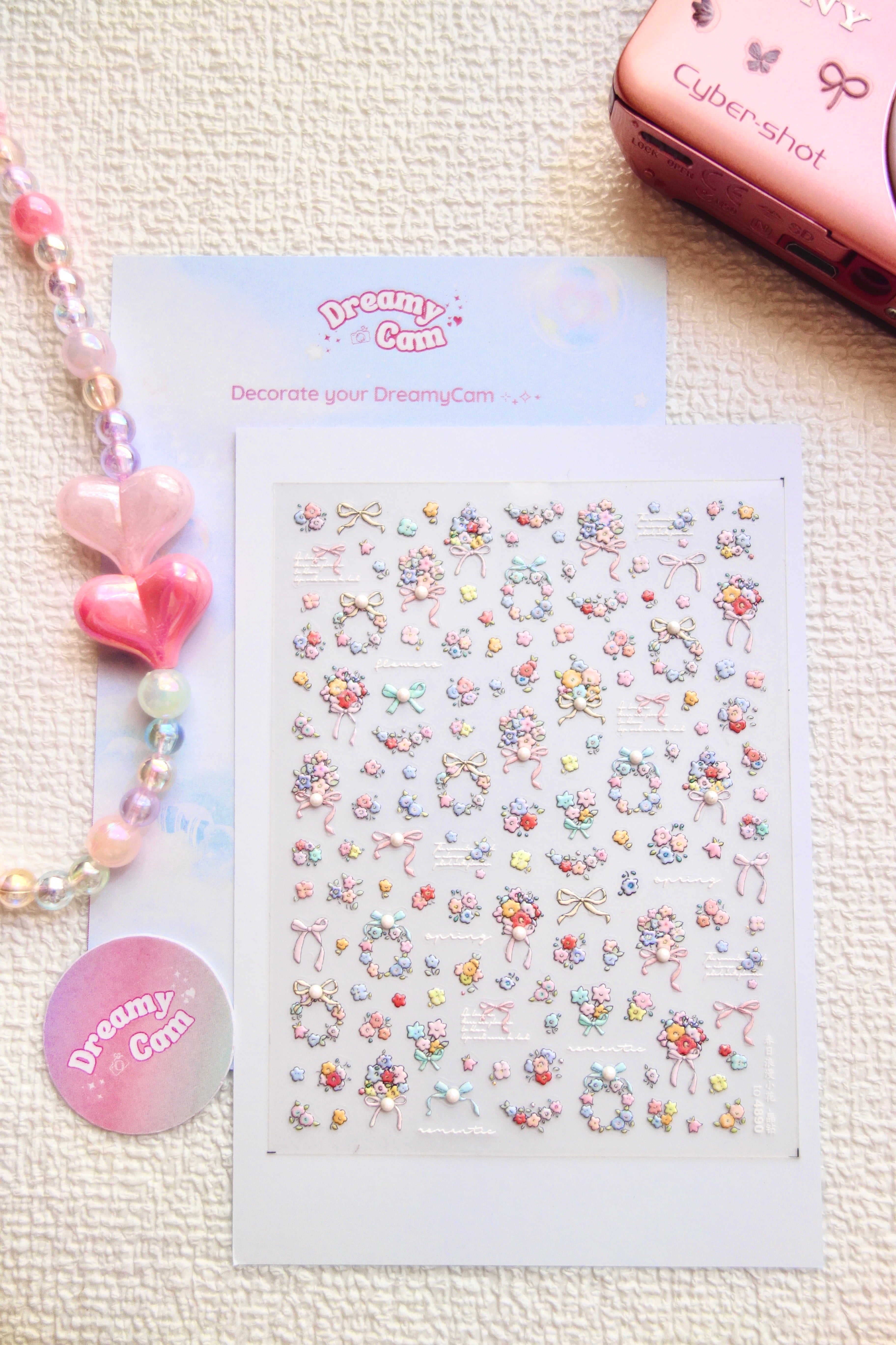 5D Camera Stickers – Floral - Dainty Floral