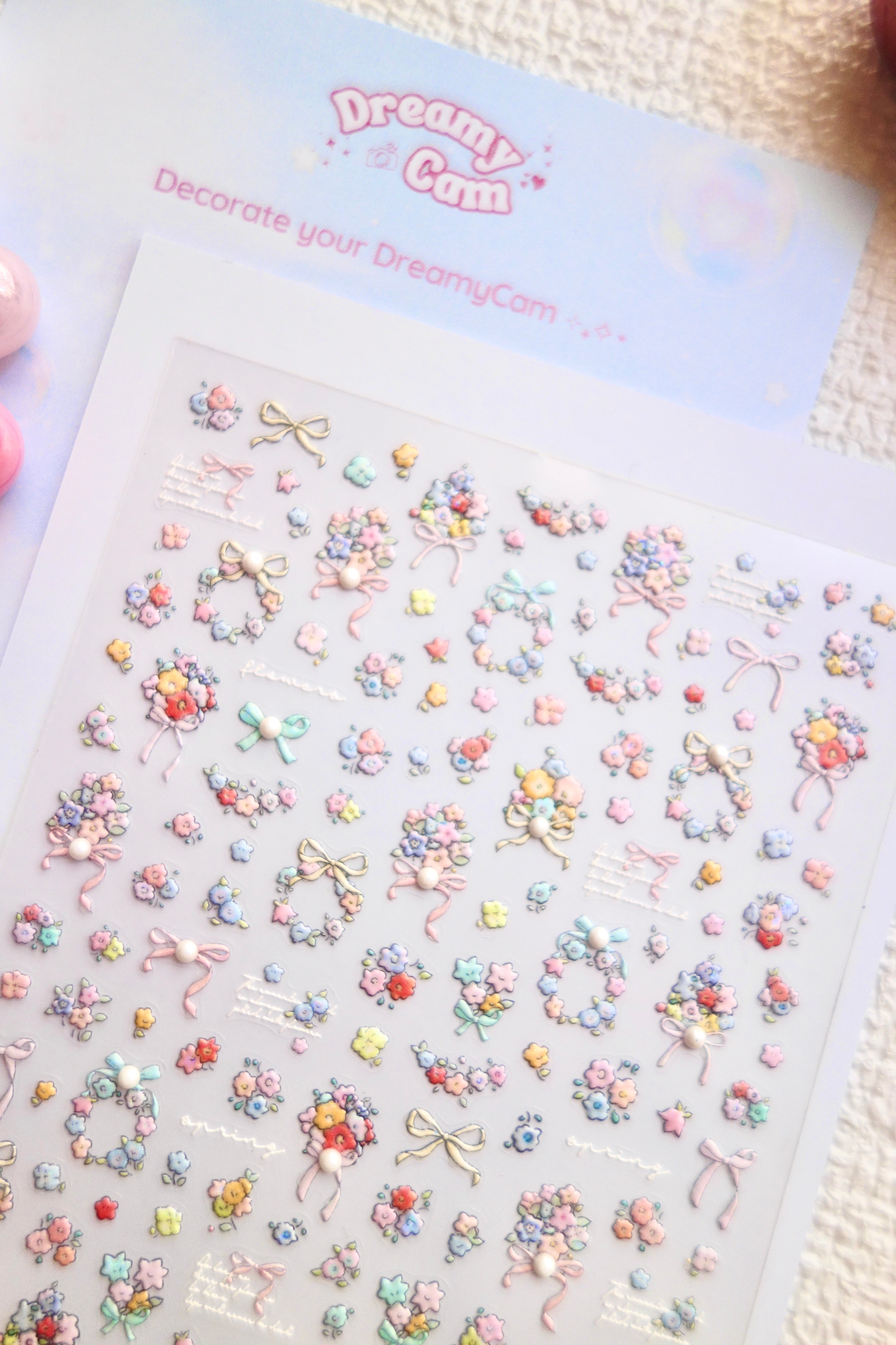 5D Camera Stickers – Floral - Dainty Floral
