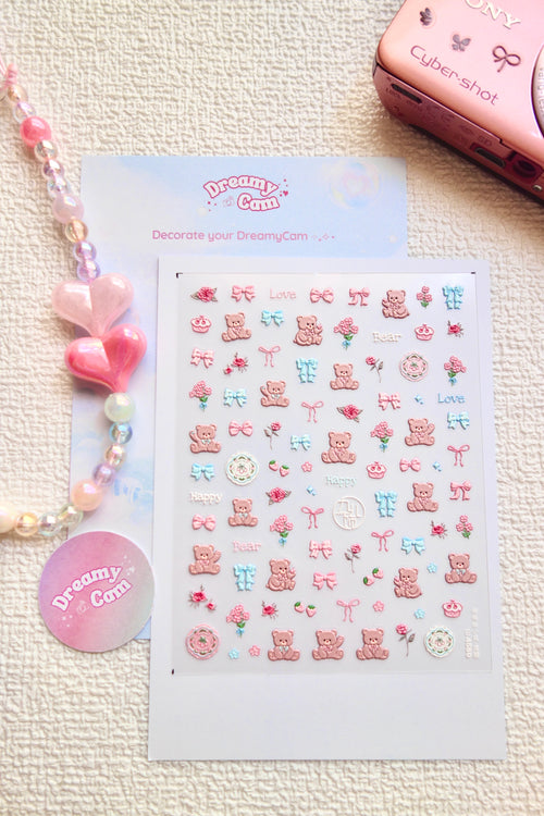 5D Camera Stickers – Animal - Bear Bow