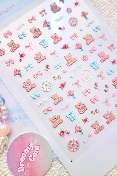 5D Camera Stickers – Animal - Bear Bow