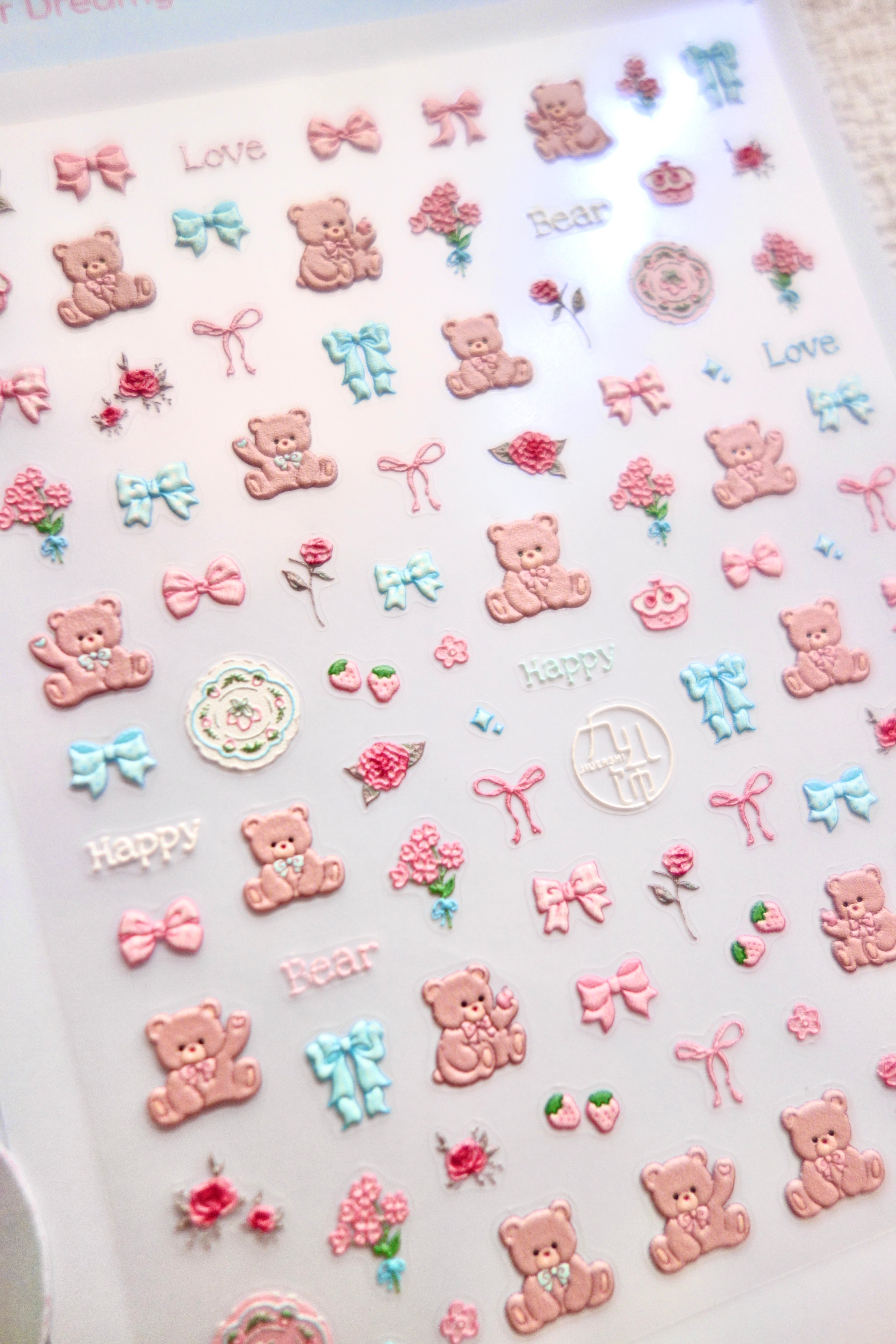 5D Camera Stickers – Animal - Bear Bow