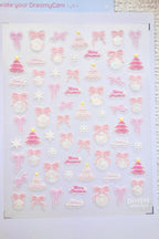 5D Camera Stickers – Holiday - Pink Christmas