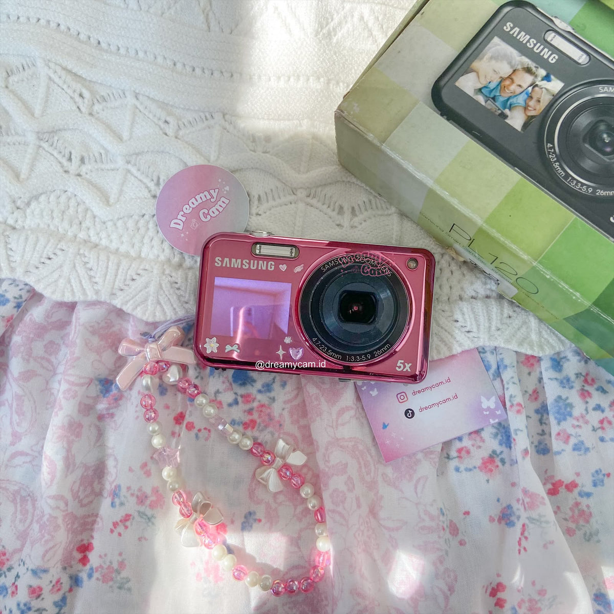 Samsung PL120 Pink (dual screen) with Original Box | Digital Camera CCD Digicam