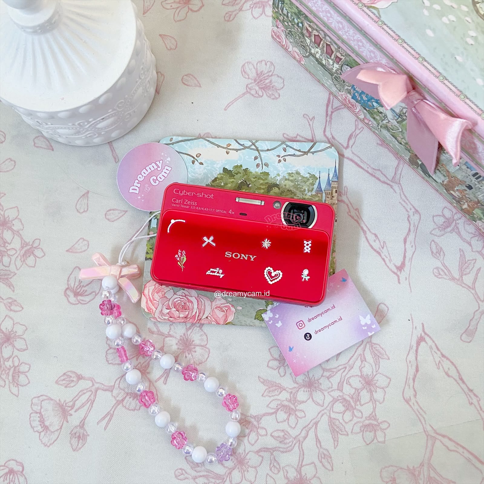 Sony Cybershot DSC-T110 in cherry red pink | Digital Camera CCD Digicam