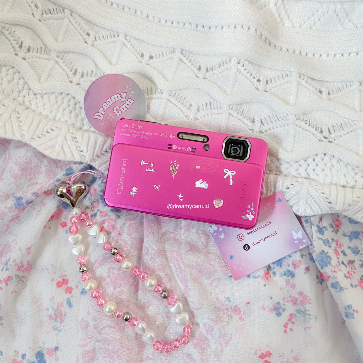 Sony Cybershot DSC-TX10 Pink Slide Compact | Digital Camera CCD Digicam