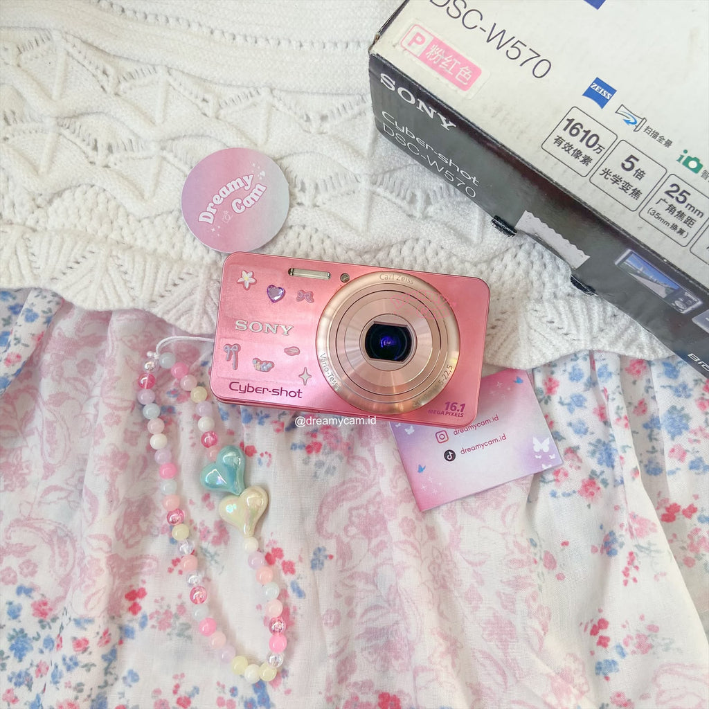 Sony Cybershot DSC-W570 Pink with Original Box | Digital Camera CCD Digicam