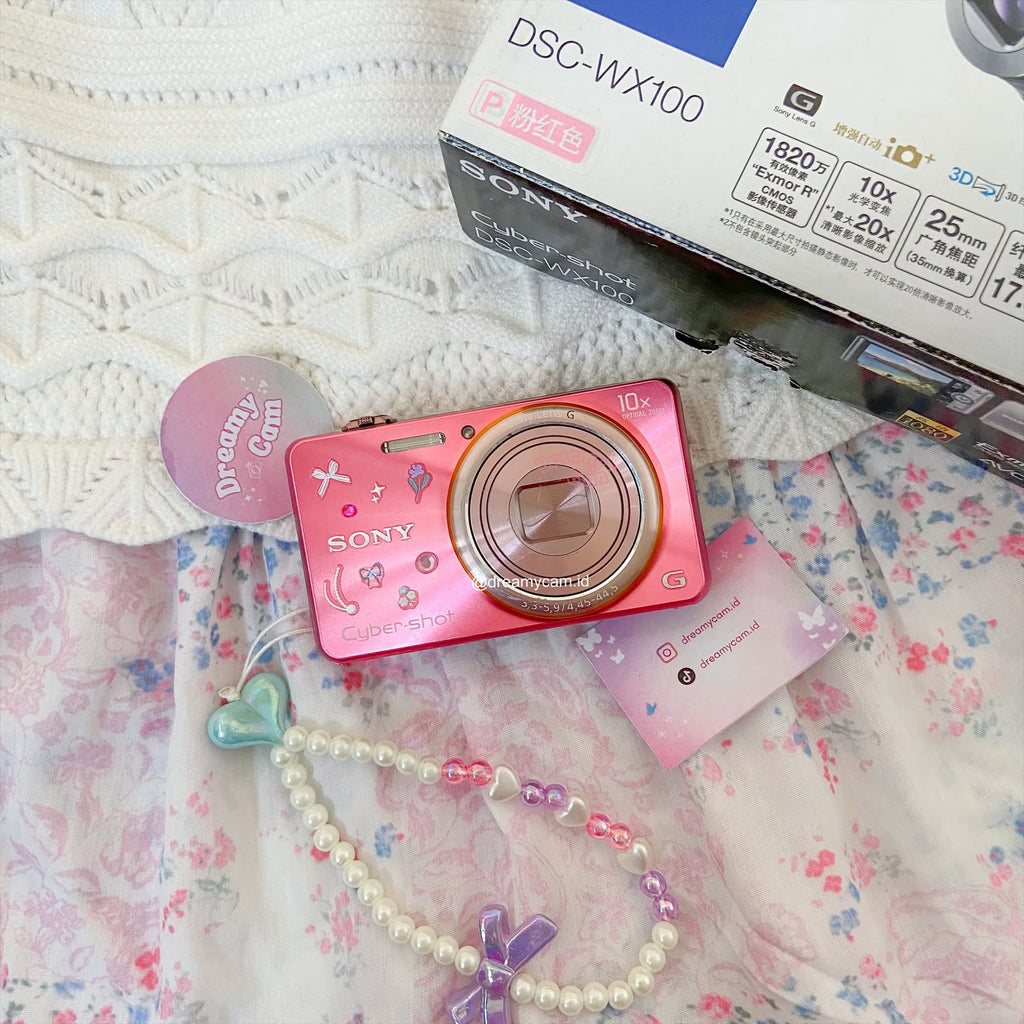 Sony Cybershot DSC-WX100 Pink with box | Digital Camera CCD Digicam