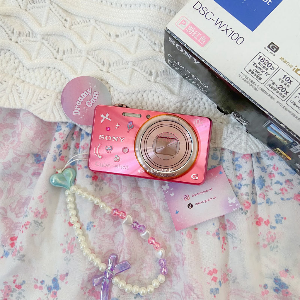 Sony Cybershot DSC-WX100 Pink with box | Digital Camera CCD Digicam