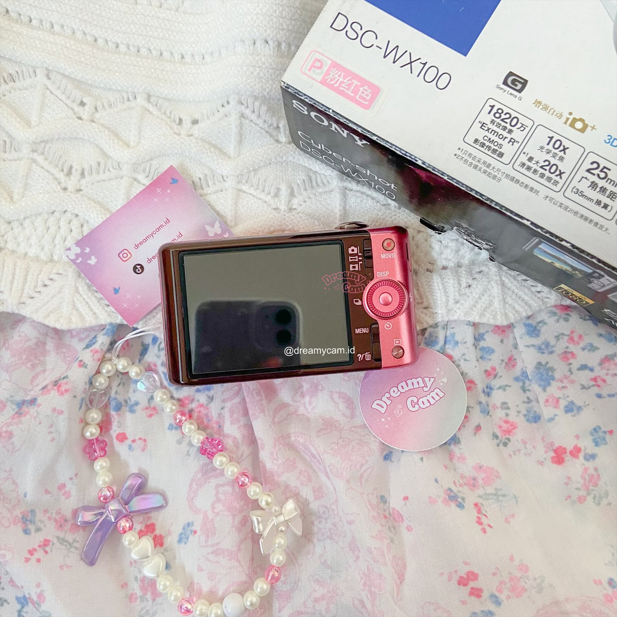 Sony Cybershot DSC-WX100 Pink with box | Digital Camera CCD Digicam
