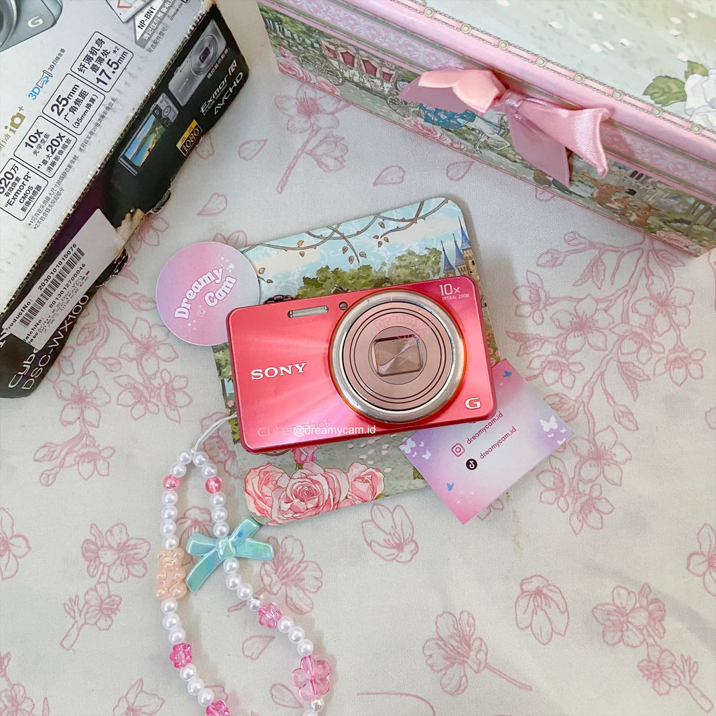 Sony Cybershot DSC-WX100 in Pink | Digital Camera CCD Digicam