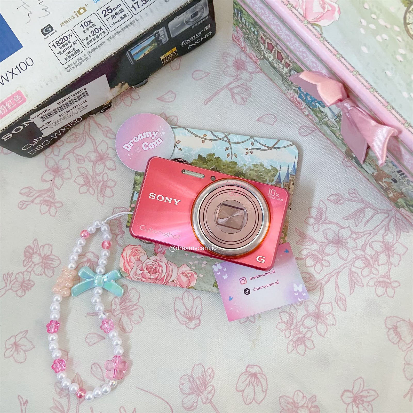 Sony Cybershot DSC-WX100 in Pink | Digital Camera CCD Digicam