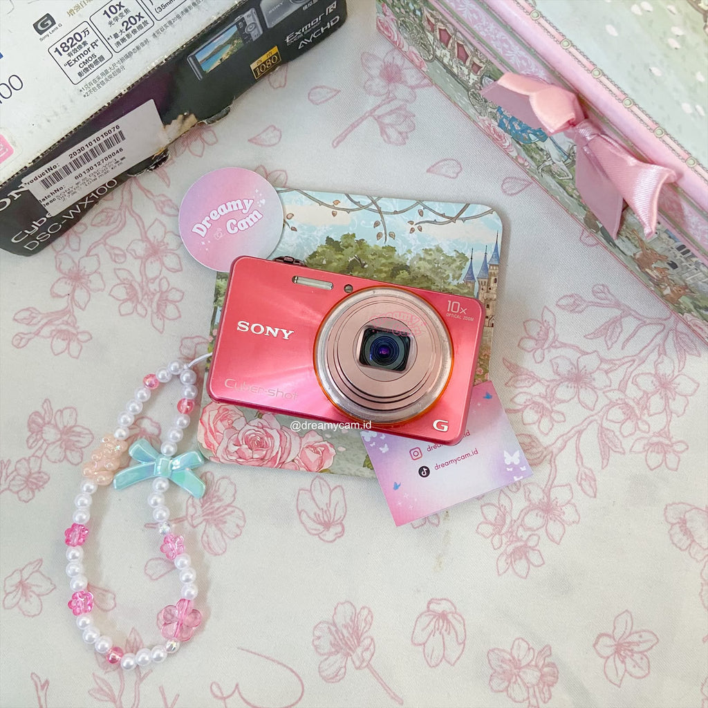 Sony Cybershot DSC-WX100 in Pink | Digital Camera CCD Digicam