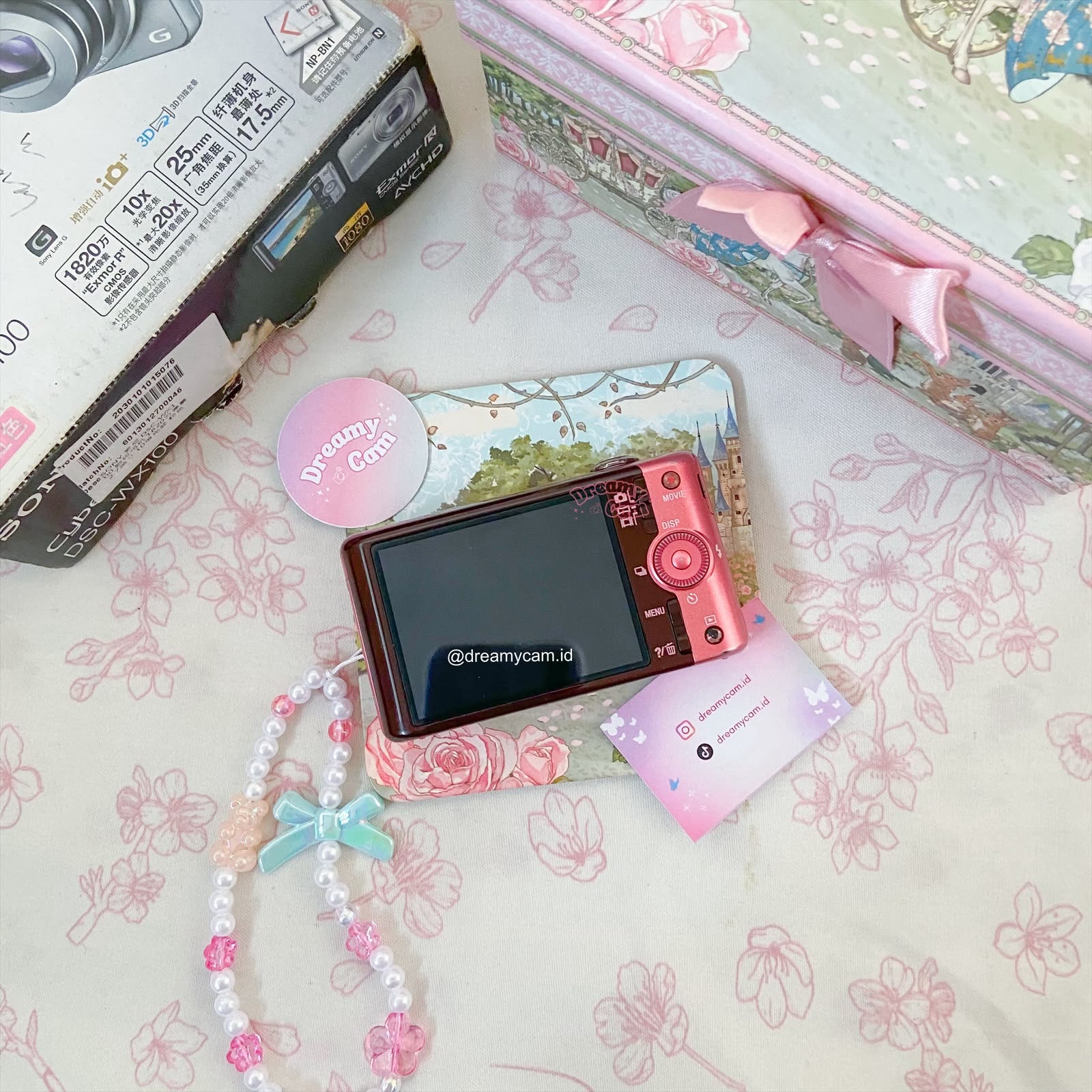 Sony Cybershot DSC-WX100 in Pink | Digital Camera CCD Digicam