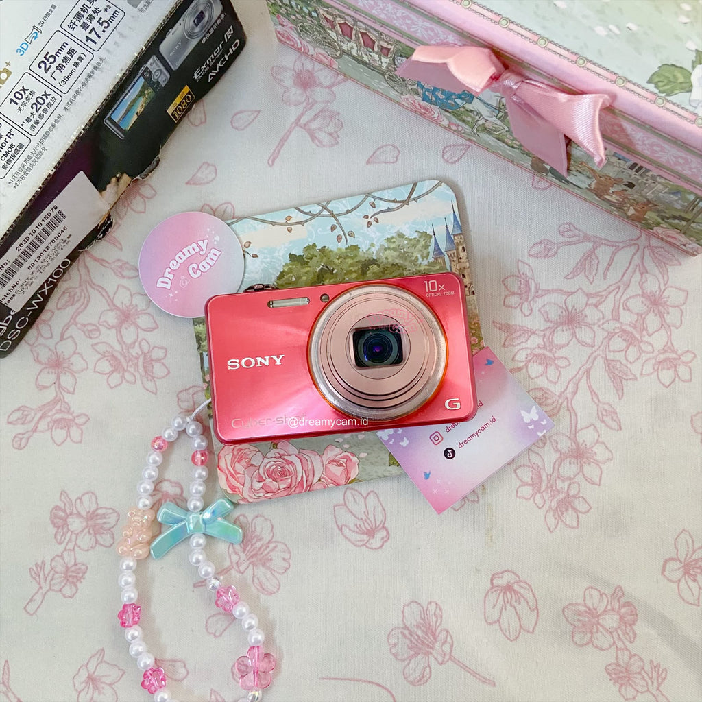 Sony Cybershot DSC-WX100 in Pink | Digital Camera CCD Digicam