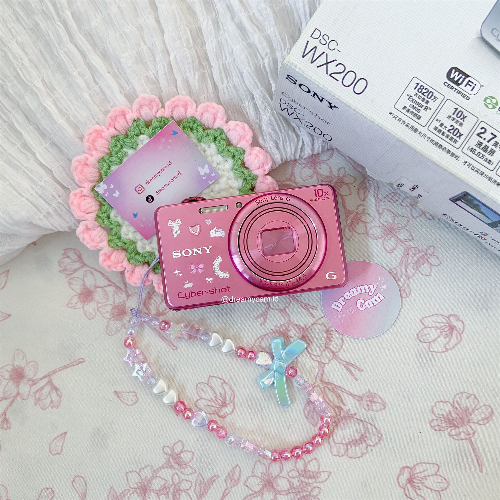 Sony Cybershot WX200 in pink | Digital Camera CCD Digicam