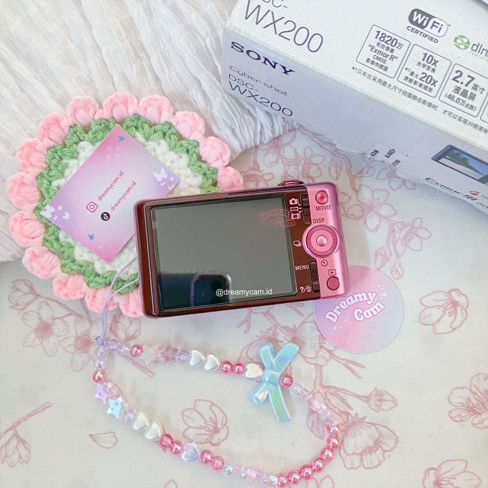 Sony Cybershot WX200 in pink | Digital Camera CCD Digicam