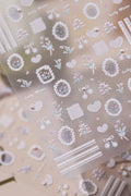 5D Digicam Stickers | Y2K Aesthetic Camera Stickers | Floral - Coquette Lace Tulips