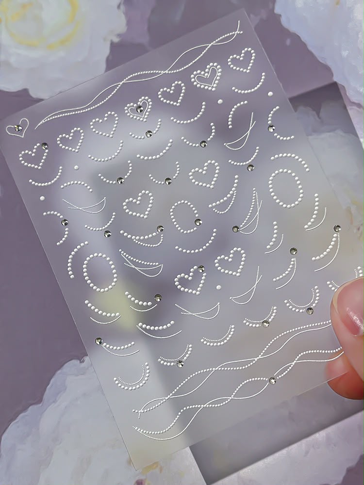 5D Digicam Stickers | Y2K Aesthetic Camera Stickers | Pearl & Rhinestone