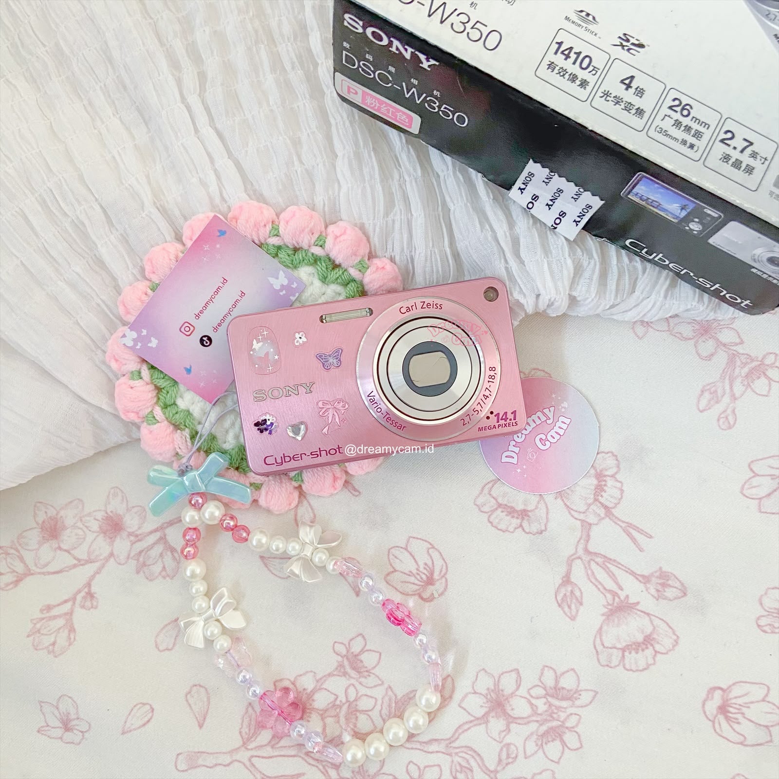 Sony Cybershot W350 in pink | Digital Camera CCD Digicam