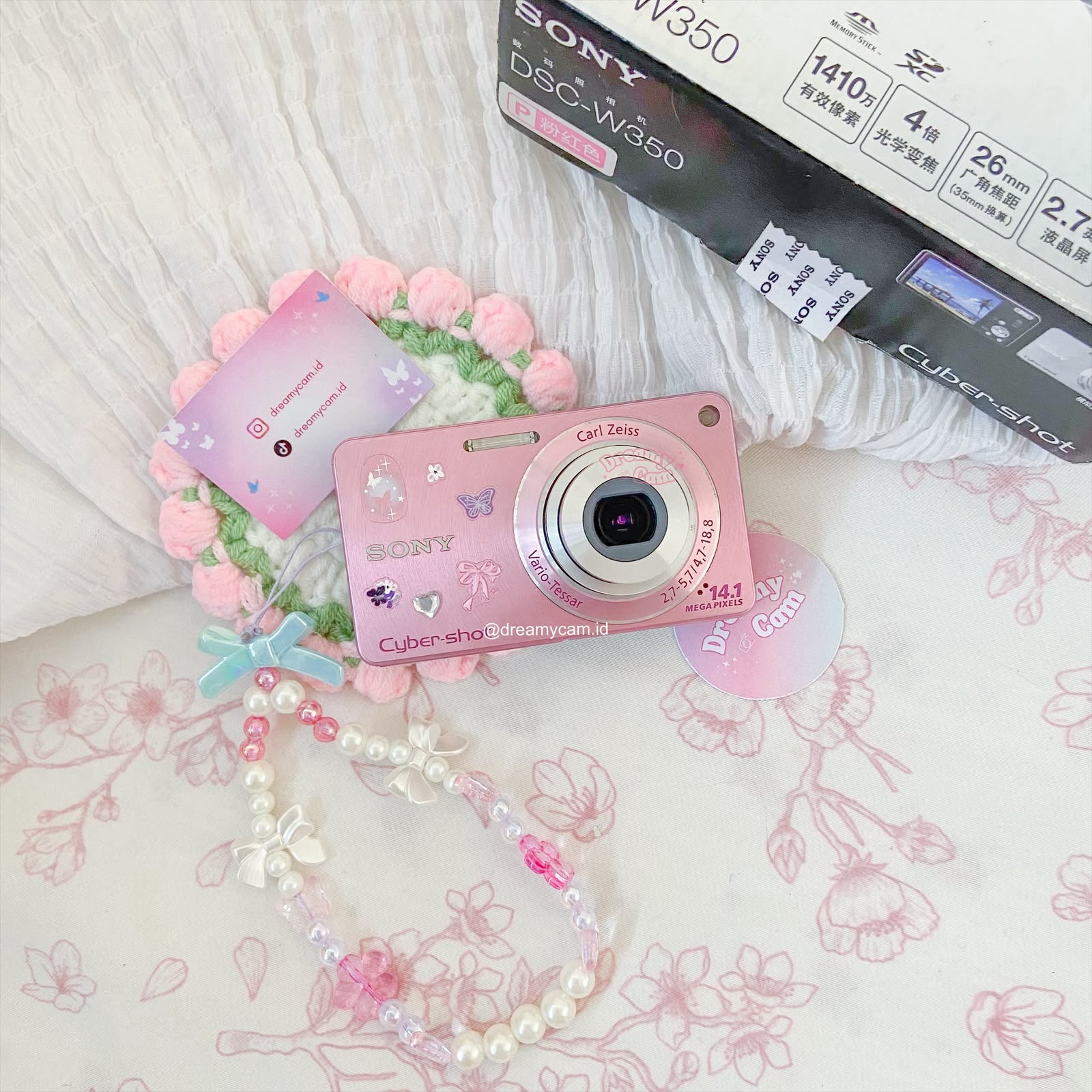 Sony Cybershot W350 in pink | Digital Camera CCD Digicam